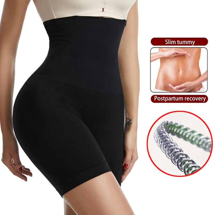 AliExpress YBFDO Women's High Waist Flat Angle Shaper Pants Postpartum Buttocks Lifting Body Shaping Pants Slim Shorts Waist Trainer, view 2