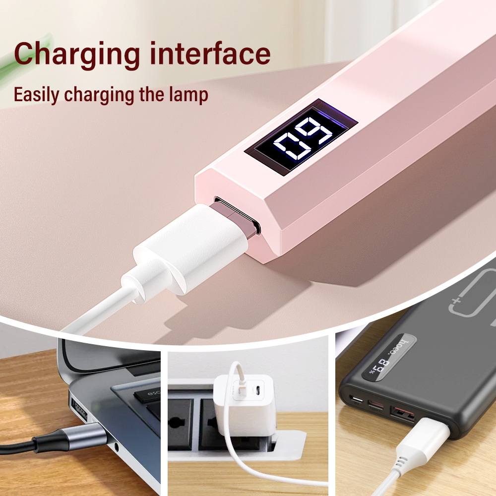 AliExpress YIKOOLIN Rechargeable Handheld UV LED Nail Lamp, view 2