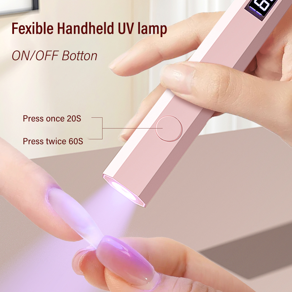 AliExpress YIKOOLIN Rechargeable Handheld UV LED Nail Lamp, view 3