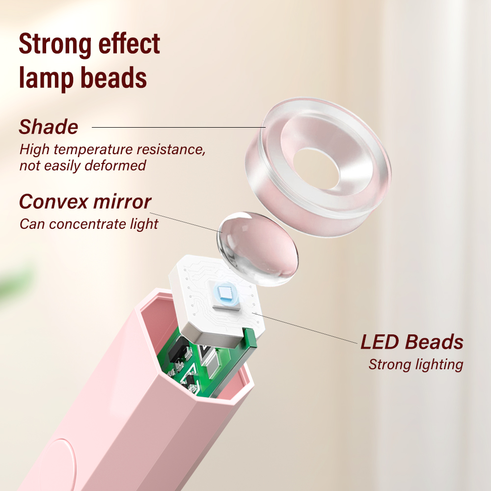 AliExpress YIKOOLIN Rechargeable Handheld UV LED Nail Lamp, view 5