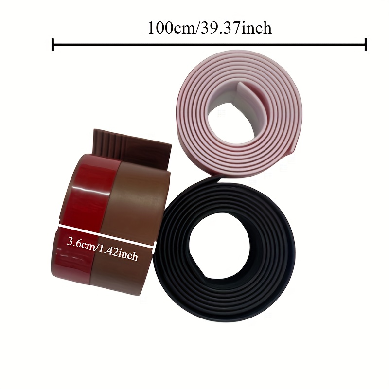 AliExpress YITAPE 1M Thickened Door Bottom Seal Strip Self-Adhesive Silicone Rubber Weatherstrip Soundproof Windproof Dustproof Gap Sealer, view 3