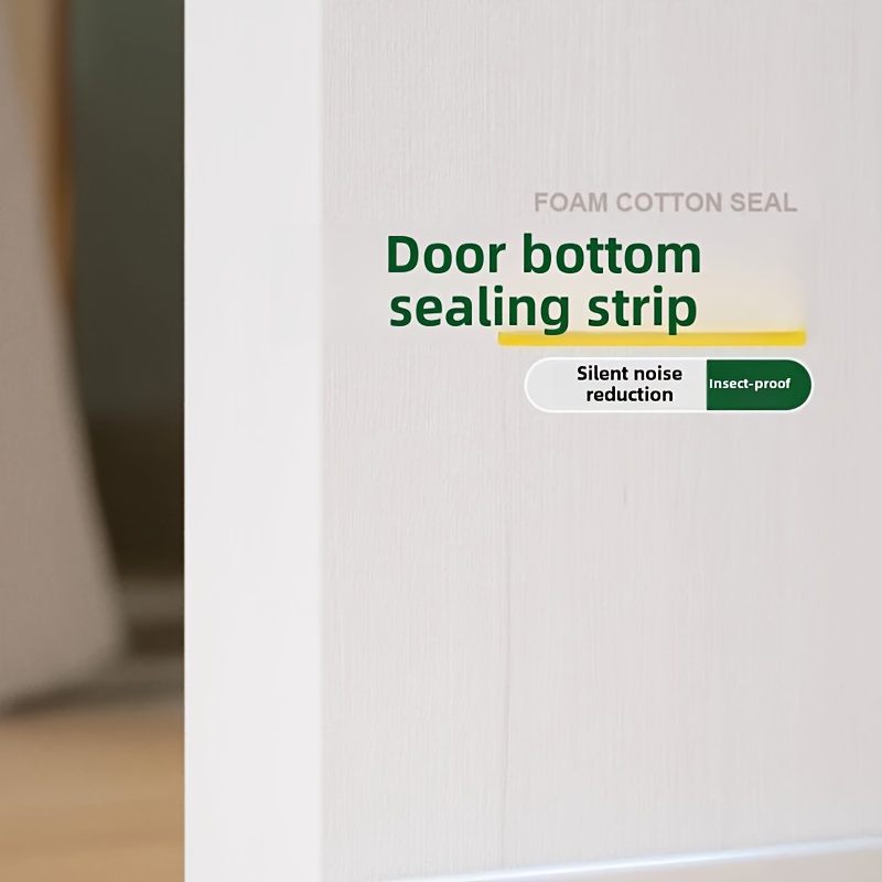 AliExpress YITAPE 1M Thickened Door Bottom Seal Strip Self-Adhesive Silicone Rubber Weatherstrip Soundproof Windproof Dustproof Gap Sealer, view 4