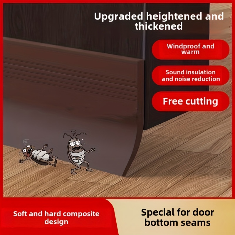 AliExpress YITAPE 1M Thickened Door Bottom Seal Strip Self-Adhesive Silicone Rubber Weatherstrip Soundproof Windproof Dustproof Gap Sealer, view 5