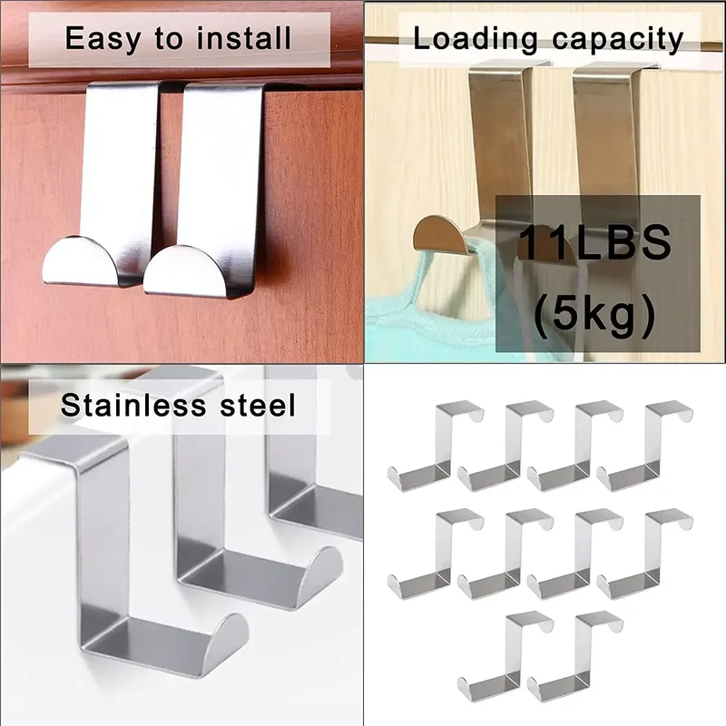 AliExpress Z-Shaped Stainless Steel Over-Door Hook, view 6