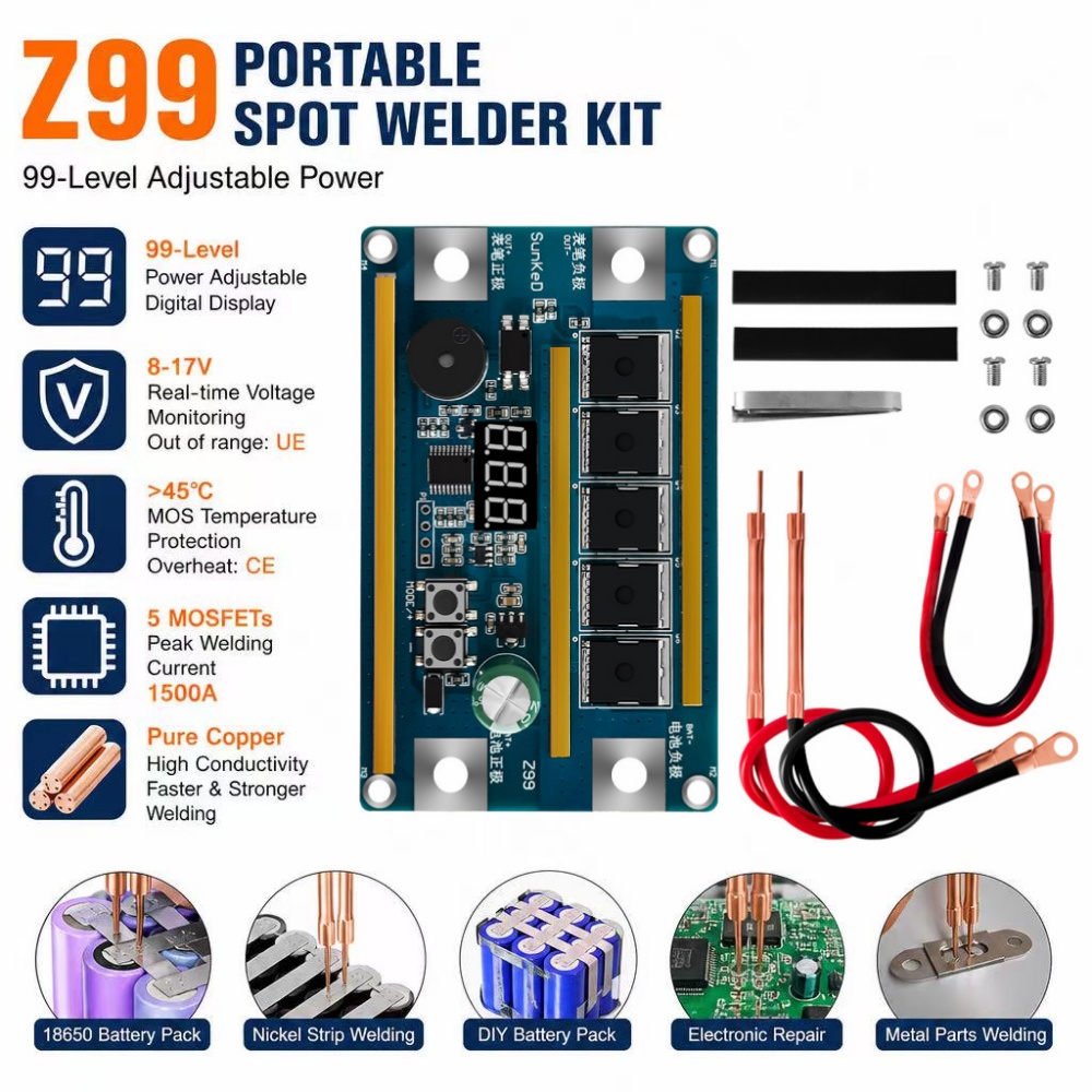 AliExpress Z99 Portable 18650 Battery Spot Welder Kit