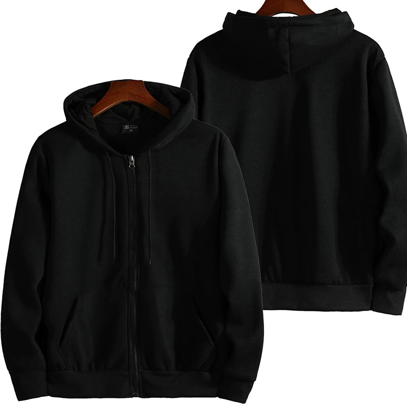 AliExpress Zipper Hoodies Autumn Winter Men's New Long Sleeve Hooded Sweatshirt Fashion Casual Male Outfit Sportwear Loose Fit Clothes, view 2