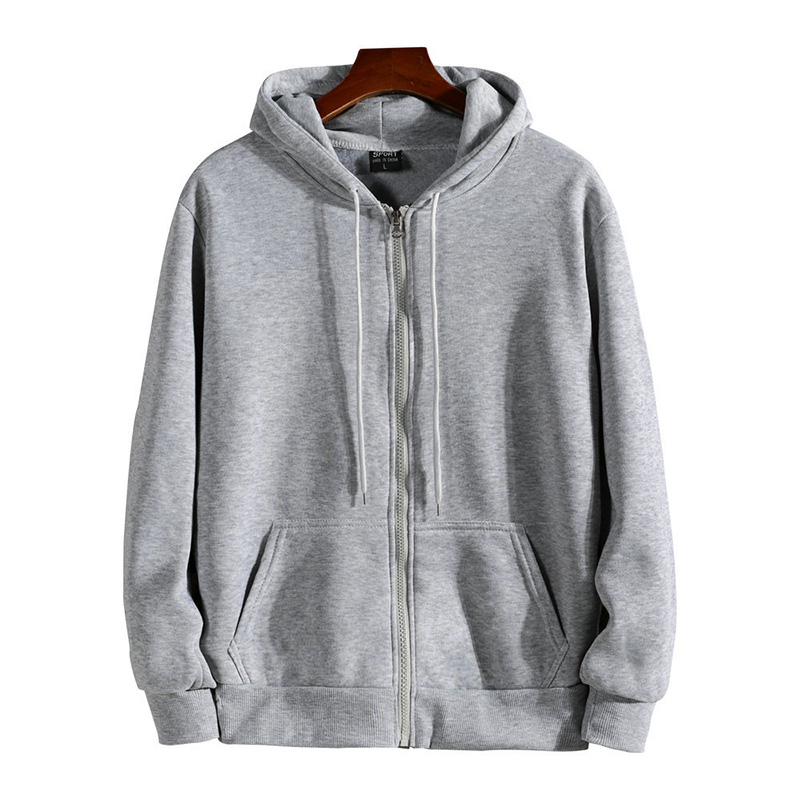 AliExpress Zipper Hoodies Autumn Winter Men's New Long Sleeve Hooded Sweatshirt Fashion Casual Male Outfit Sportwear Loose Fit Clothes, view 4