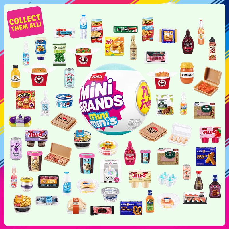AliExpress Zuru Mini Brand Filling Refrigerator Mini Refrigerator Mysterious Capsule Blind Box Collection Surprise Toys, view 3