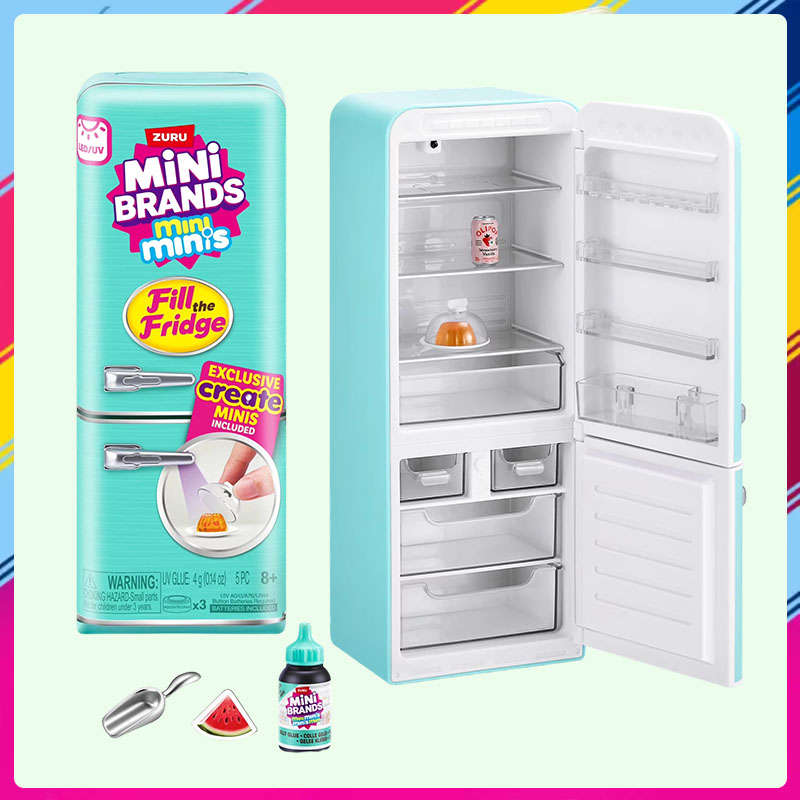 AliExpress Zuru Mini Brand Filling Refrigerator Mini Refrigerator Mysterious Capsule Blind Box Collection Surprise Toys, view 5