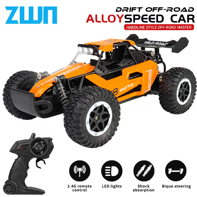 AliExpress ZWN 1:16/1:20 2.4G Model RC Car With LED Light 2WD Off-road Remote Control Climbing Vehicle Outdoor Cars Toy Gifts for Kids