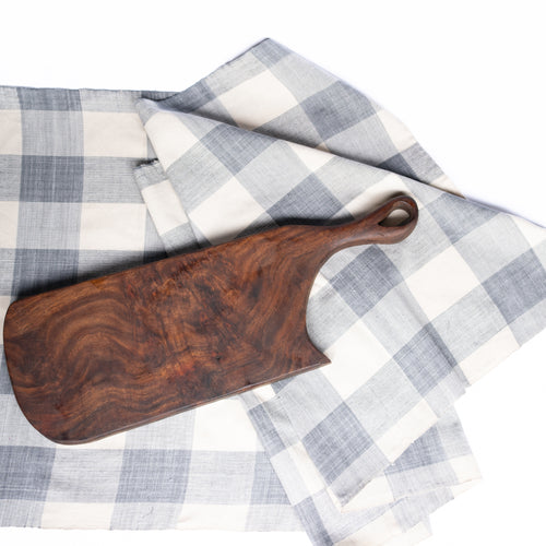 Amaka Africa Blue & Cream Check Table Runner