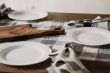 Amaka Africa Blue & Cream Check Table Runner, view 2