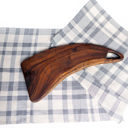 Amaka Africa Blue & Cream Plaid Woven Placemats (set of 4)