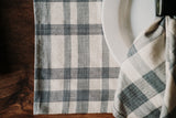 Amaka Africa Blue & Cream Plaid Woven Placemats (set of 4), view 2