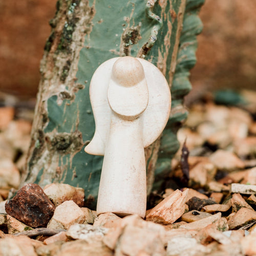 Amaka Africa Carved Soapstone Angel