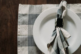 Amaka Africa Blue & Cream Check Woven Napkins (set of 4), view 3