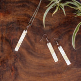 Amaka Africa Kimaka Minimalist Bar Earrings & Necklace Set, view 2