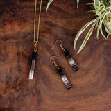 Amaka Africa Kimaka Minimalist Bar Earrings & Necklace Set, view 4