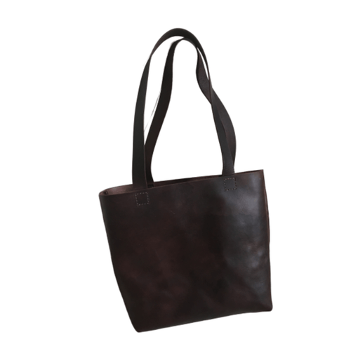 Amaka Africa Full-grain Classic Leather Tote Bag