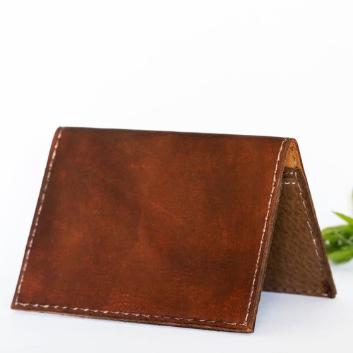 Amaka Africa Full-grain Leather Passport Wallet