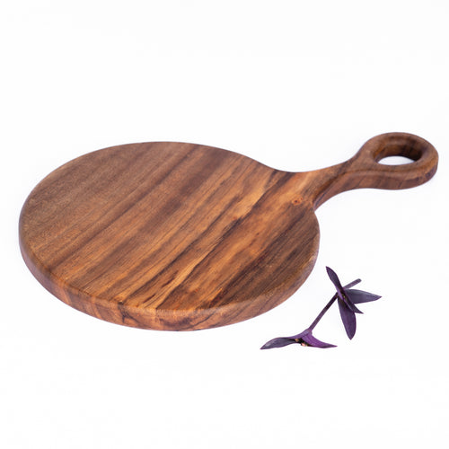 Amaka Africa Handled Round Charcuterie Board