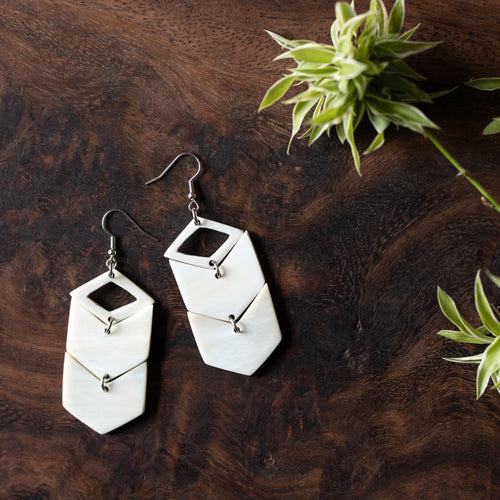 Amaka Africa Kimaka Chevron Drop Earrings