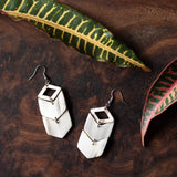 Amaka Africa Kimaka Chevron Drop Earrings, view 5
