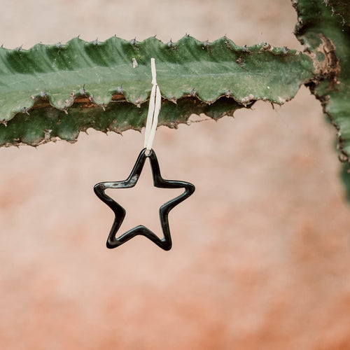 Amaka Africa Kimaka Cowhorn "Noel" Star Ornament