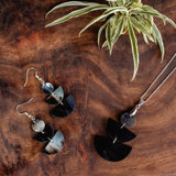 Amaka Africa Kimaka Half Moon Geometric Drop Earrings & Necklace Set, view 3