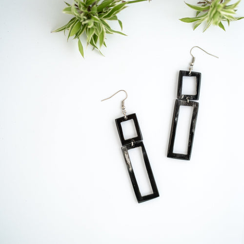 Amaka Africa Kimaka Rectangular Drop Earrings
