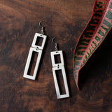 Amaka Africa Kimaka Rectangular Drop Earrings, view 2