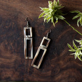 Amaka Africa Kimaka Rectangular Drop Earrings, view 3