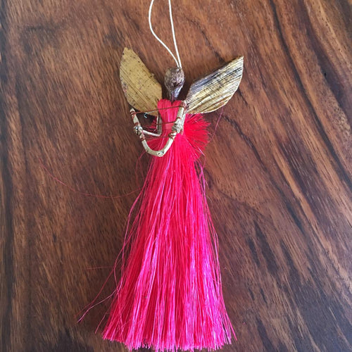 Amaka Africa Raffia "Merry" Angel Ornaments