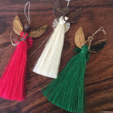 Amaka Africa Raffia "Merry" Angel Ornaments, view 4
