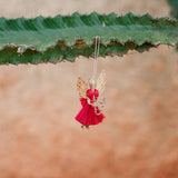Amaka Africa Small Raffia "Merry" Angel Ornaments, view 3