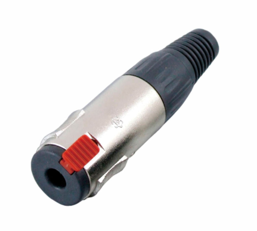American Recorder Technologies AMERICAN RECORDER 1/4 inch Inline TRS (3 conductor) Jack (female) Connector with Locking Mechanism