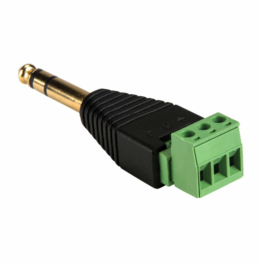 American Recorder Technologies AMERICAN RECORDER 1/4 Inch TRS Male to Screw Terminal Adapter
