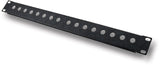 American Recorder Technologies 19" 1RU Panel for 1/4" Connectors, view 2