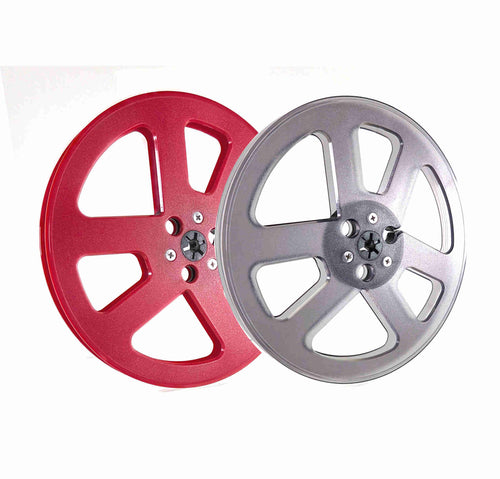 American Recorder Technologies 1/4 x 7 inch Six Window Plastic Audio Tape Reel with Reinforced Trident Spindle Hub