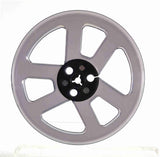 American Recorder Technologies 1/4 x 7 inch Six Window Plastic Audio Tape Reel with Reinforced Trident Spindle Hub, view 3