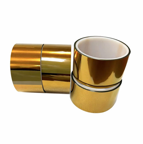 American Recorder Technologies 2 inch x 82 ft. Transparent Gold Plastic Leader Tape