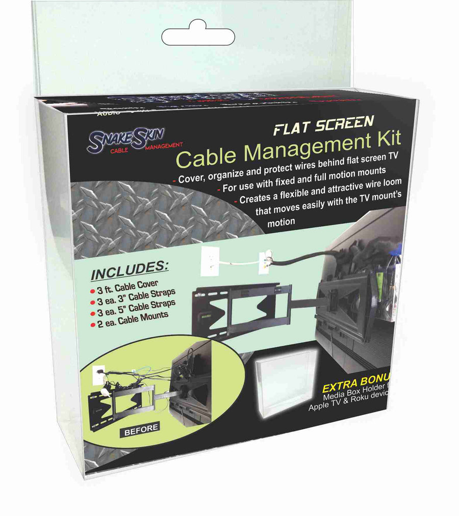 American Recorder Technologies AMERICAN RECORDER SNAKESKIN Flatscreen Cable Management Kit
