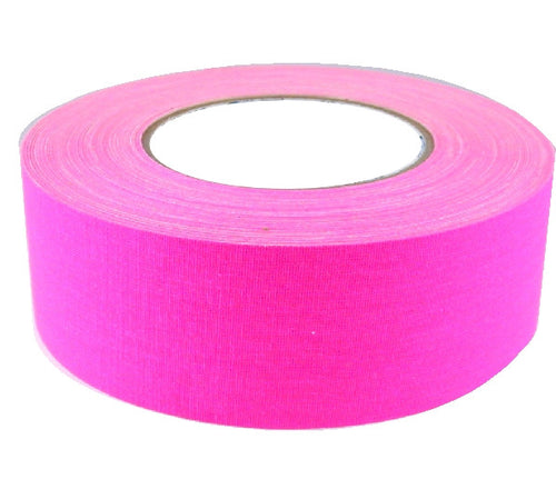 American Recorder Technologies American Recorder 2" x 50 Yards Full Roll Gaffers Tape - Neon Pink