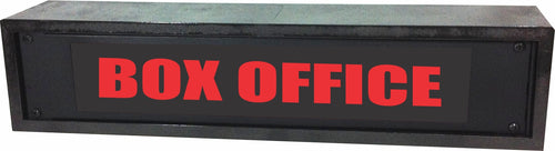 American Recorder Technologies AMERICAN RECORDER - 2RU "BOX OFFICE" LED Lighted Sign with Enclosure