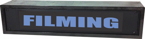 American Recorder Technologies AMERICAN RECORDER - 2RU "FILMING" LED Lighted Sign with Enclosure