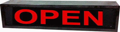 American Recorder Technologies AMERICAN RECORDER - 2RU "OPEN" LED Lighted Sign with Enclosure