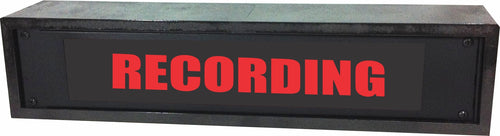 American Recorder Technologies AMERICAN RECORDER - 2RU "RECORDING" LED Lighted Sign with Enclosure