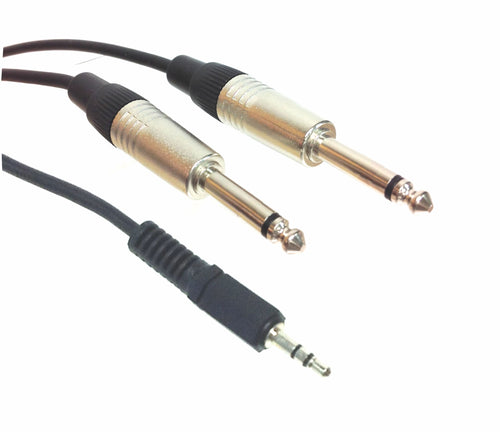 American Recorder Technologies AMERICAN RECORDER3.5mm Stereo Male to Dual 1/4 inch TS