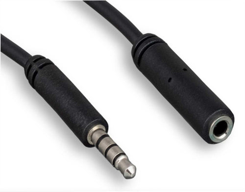 American Recorder Technologies 3.5mm TRRS Stereo M to F Audio & Microphone Cable