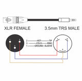 American Recorder Technologies 3.5mm TRS Male to XLR Female Balanced Mic/Audio Cable, view 3